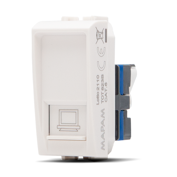 Connettore rete RJ45 CAT 6 ART compatibile BTicino Living – MAPAM