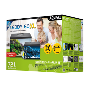 Aquael – Aquarium Set Leddy 60XL Day&Night – Nero