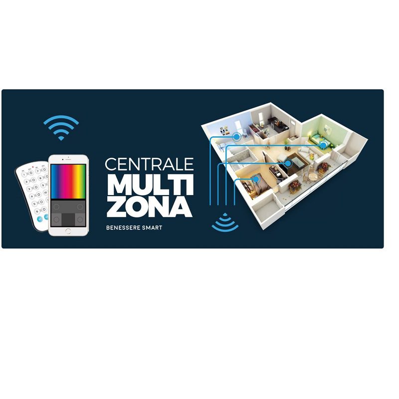 Ledco ct700 centrale multizona pro con telecomando rf per strip led 12V-24V - immagine 2