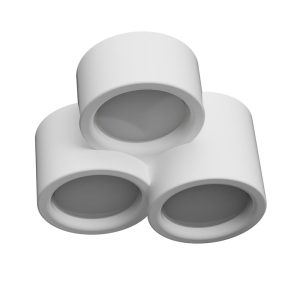 Plafoniera in gesso per 3 GX53 plafone PLAP18 – CF Original