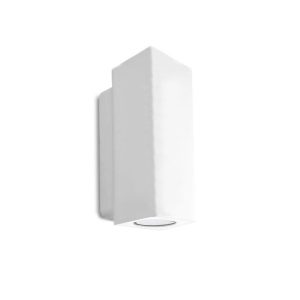 Applique in gesso rettangolare cuboide gu10 up down Art.1216