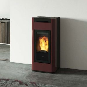 EDILKAMIN – Termostufa a Pellet TERA H 25 con Wifi Integrato e Sistema airKare in ACCIAIO Vari Colori