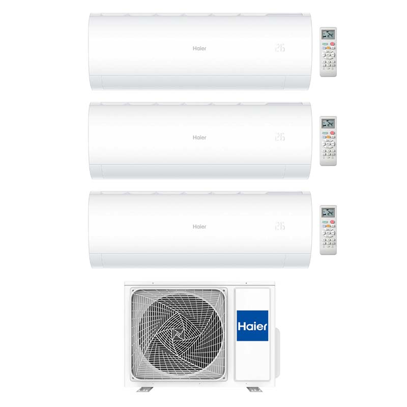 HAIER – Climatizzatore Trial 9000+9000+9000 9+9+9 btu A++ WiFi PEARL Lampada Germicida 3U70S2SR5FA