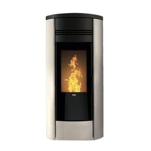 KLOVER – TERMOSTUFA A PELLET KW.17 STYLE 140 G.A.S. CLASSE A++ COLORE AVORIO