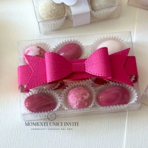 Scatolina degustazione fiocco Anniversario Nozze di Seta