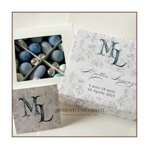 Bomboniera Box Confetti 18 Compleanno Lui – Grafica a Scelta