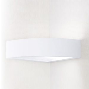 Intec Light Lampada in gesso applique angolare bi emissione Mykonos AP