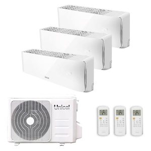 UNICAL – CLIMATIZZATORE INVERTER TRIAL AIR CRISTAL KMUN 10HI+10HI+10HI KMX3 21HE GAS R32 WI-FI READY